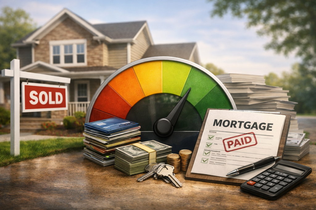 Image illustrating Does Selling Your House Affect Your Credit Score