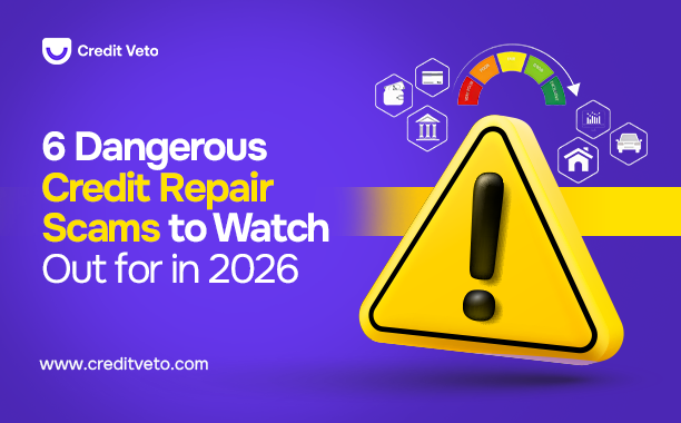 Bold exclamation mark illustrating credit repair scams to watch out for