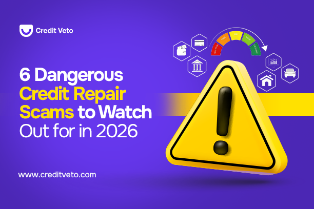 Bold exclamation mark illustrating credit repair scams to watch out for