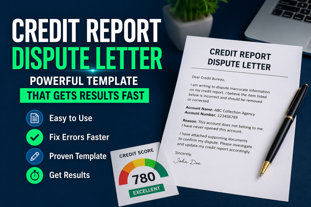 Credit Report Dispute Letter