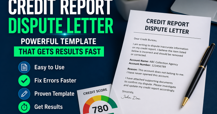 Credit Report Dispute Letter